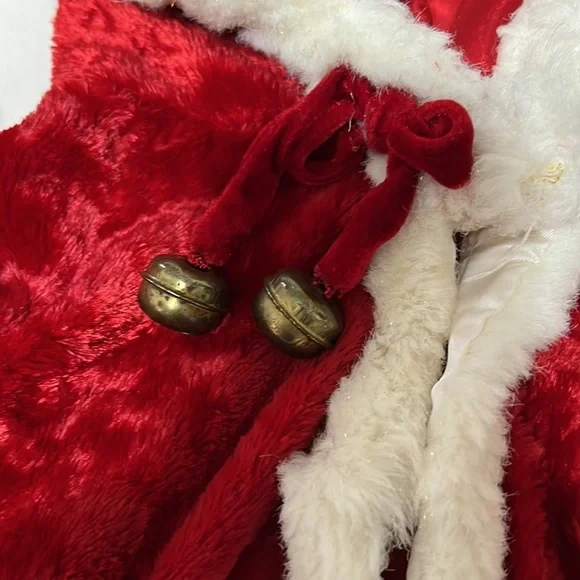 Girls Christmas Short Sleeve Cardigan with Bells - Picture 2 of 5